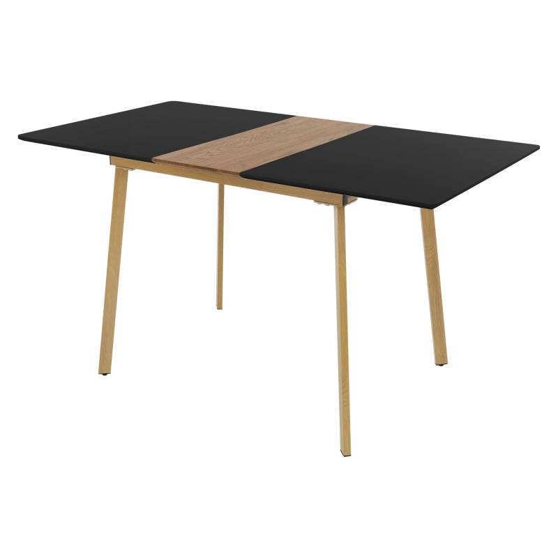 ML-Design Esstisch Ausziehbar Schwarz aus Holz 110-140x75x76,5 cm 4-6 Personen ML-Design Esstisch Ausziehbar Schwarz aus Holz 110-140x75x76,5 cm 4-6 Personen von ML-Design