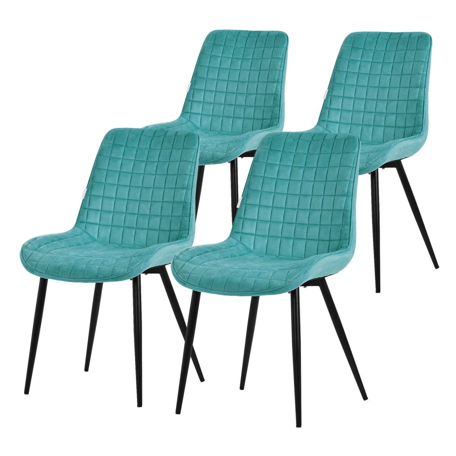 ML-Design Esszimmerstühle 4Er Set Petrol Sitzfläche aus Samt mit Rückenlehne ML-Design Esszimmerstühle 4Er Set Petrol Sitzfläche aus Samt mit Rückenlehne von ML-Design