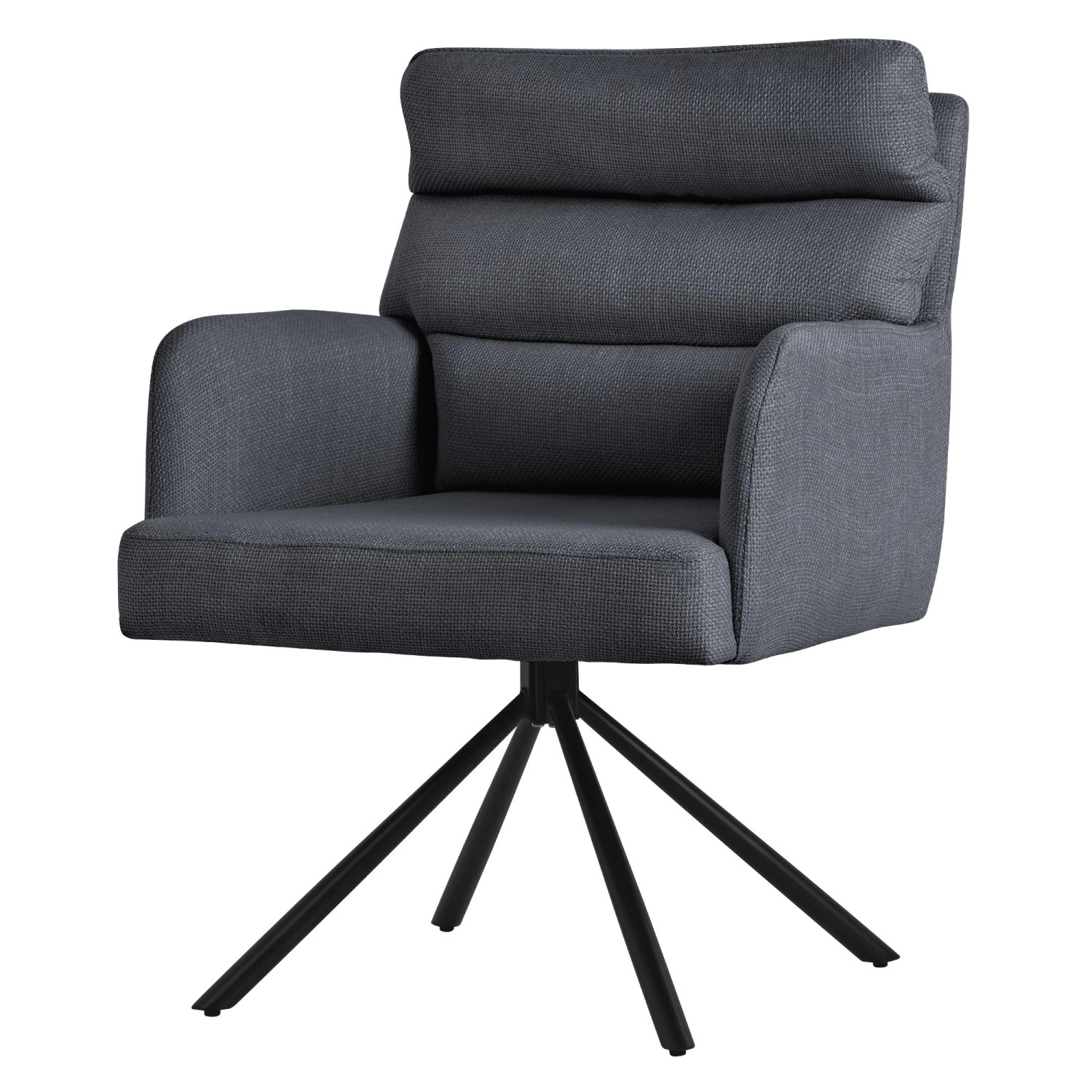 ML-Design Esszimmerstuhl Drehbar Anthrazit mit Arm Rückenlehne Auto-Position von ML-Design