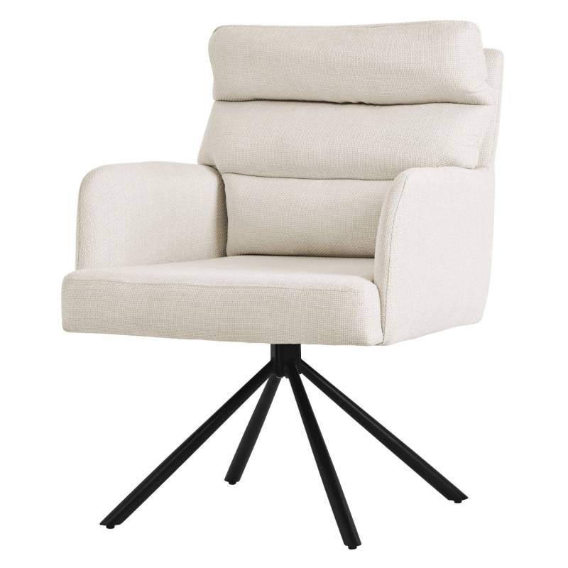 ML-Design Esszimmerstuhl Drehbar Beige mit Armlehne Rückenlehne Auto-Position von ML-Design