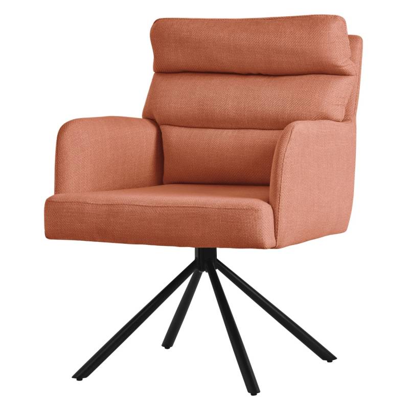 ML-Design Esszimmerstuhl Drehbar Orange mit Armlehne Rückenlehne Auto-Position von ML-Design