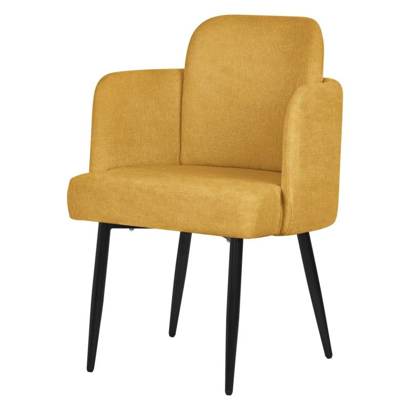 ML-Design Esszimmerstuhl Senf mit Stoffbezug Armlehne Rattan-Optik ML-Design Esszimmerstuhl Senf mit Stoffbezug Armlehne Rattan-Optik von ML-Design