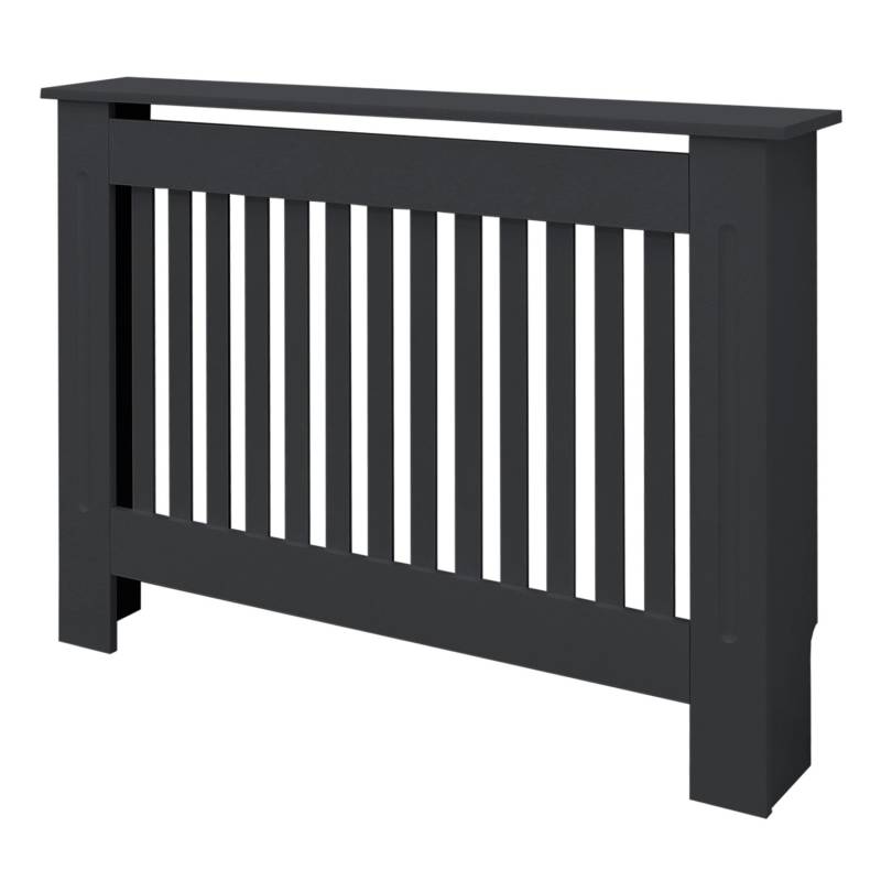 ML-Design Heizkörperverkleidung Landhausstil 112x19x82 cm Anthrazit aus MDF von ML-Design