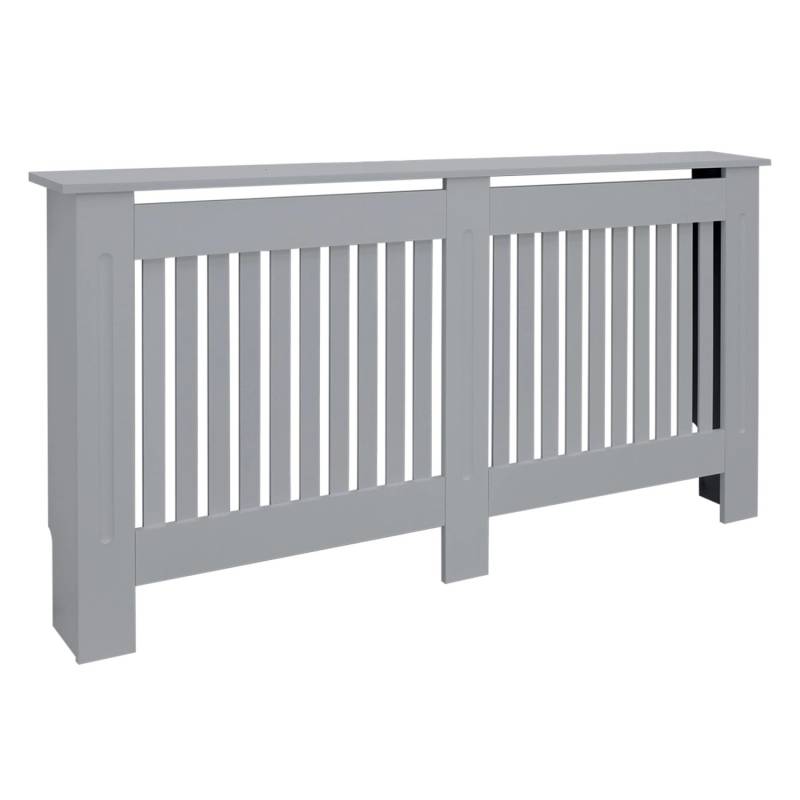 ML-Design Heizkörperverkleidung Landhausstil 152x19x82cm Grau aus MDF Lackiert von ML-Design