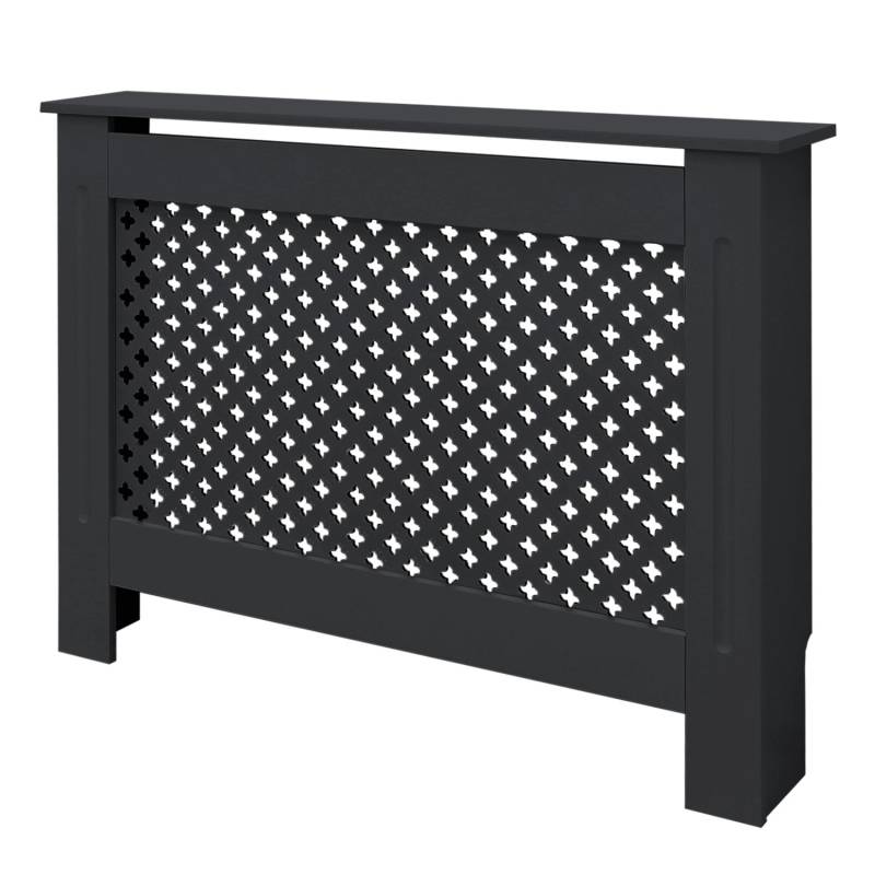 ML-Design Heizkörperverkleidung mit Wabenmuster 112x19x82cm Anthrazit aus MDF von ML-Design