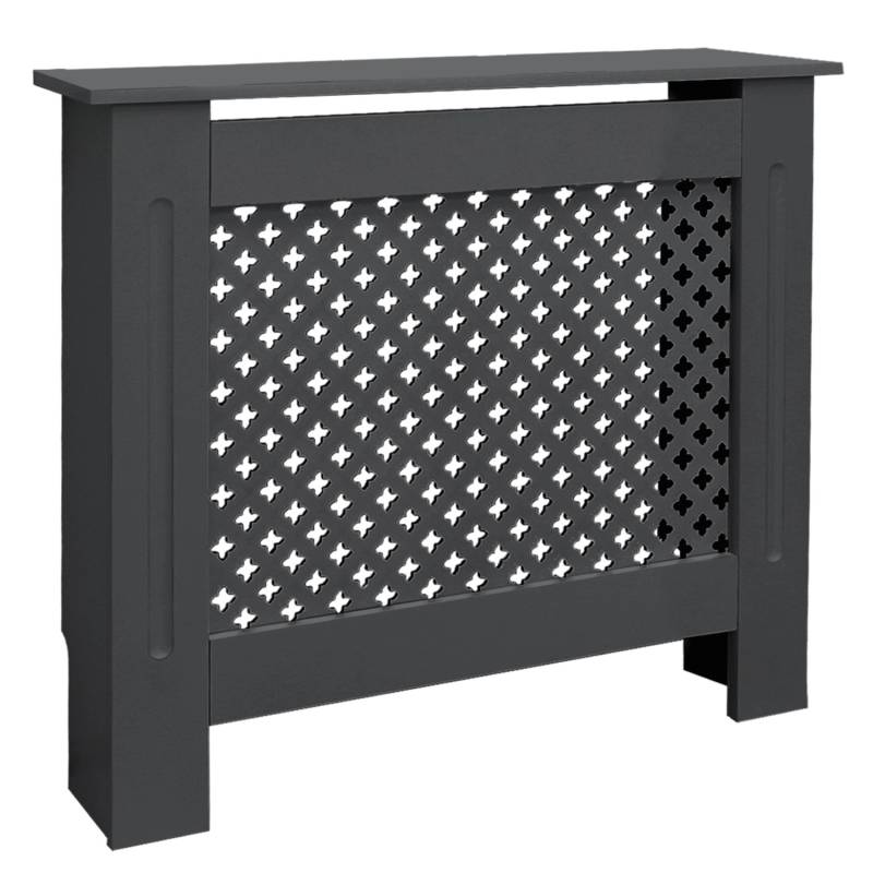 ML-Design Heizkörperverkleidung mit Wabenmuster 78x19x82cm Anthrazit aus MDF von ML-Design