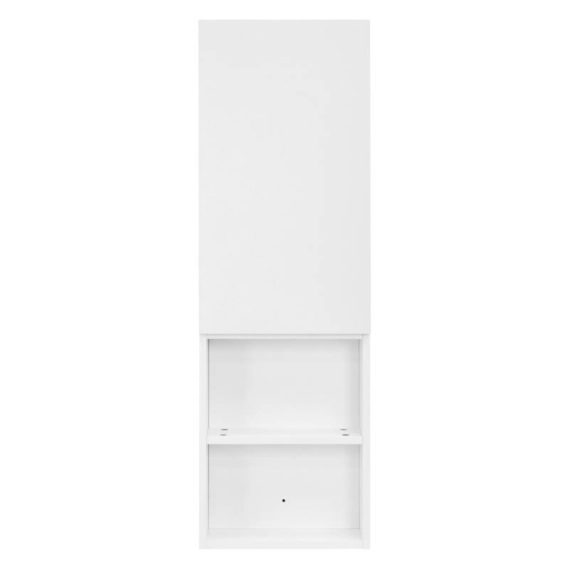 ML-Design Hochschrank Weiß 35x110x14,5 cm Hängend mit Tür und Offenen Fächern von ML-Design