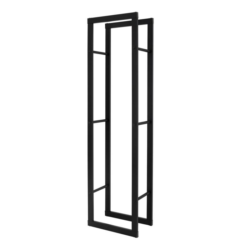 ML-Design Kaminholzregal 40x150x25 cm Rechteckig Schwarz Metall Innen/Außen von ML-Design