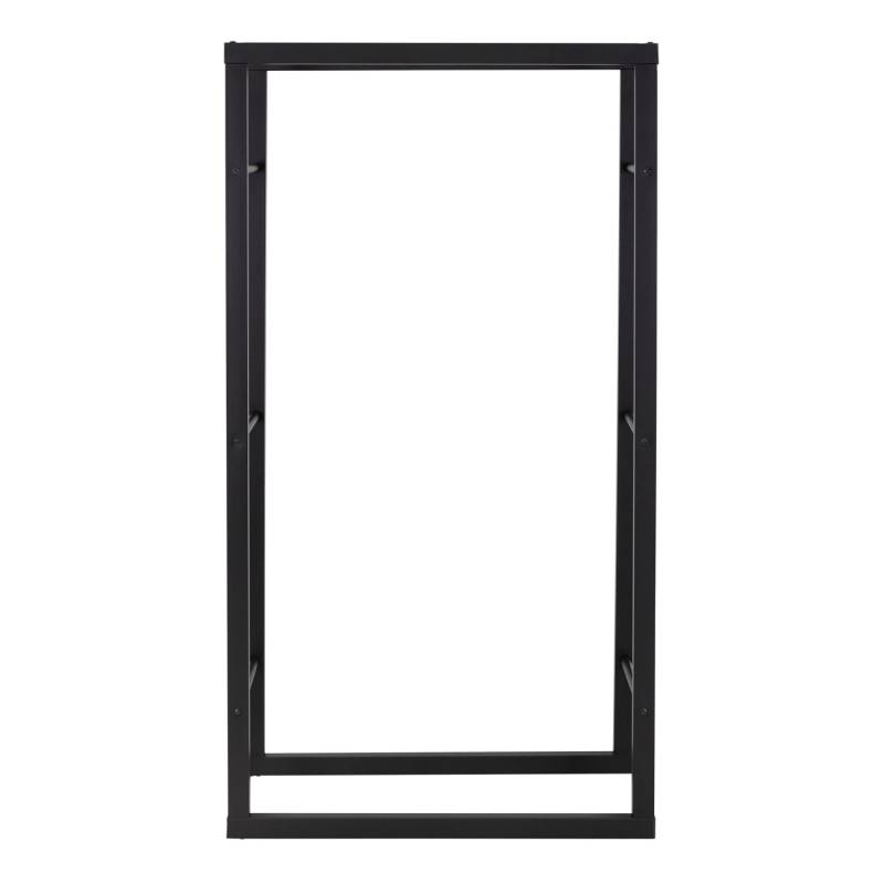 ML-Design Kaminholzregal 80x150x25 cm Rechteckig Schwarz Metall Innen/Außen von ML-Design