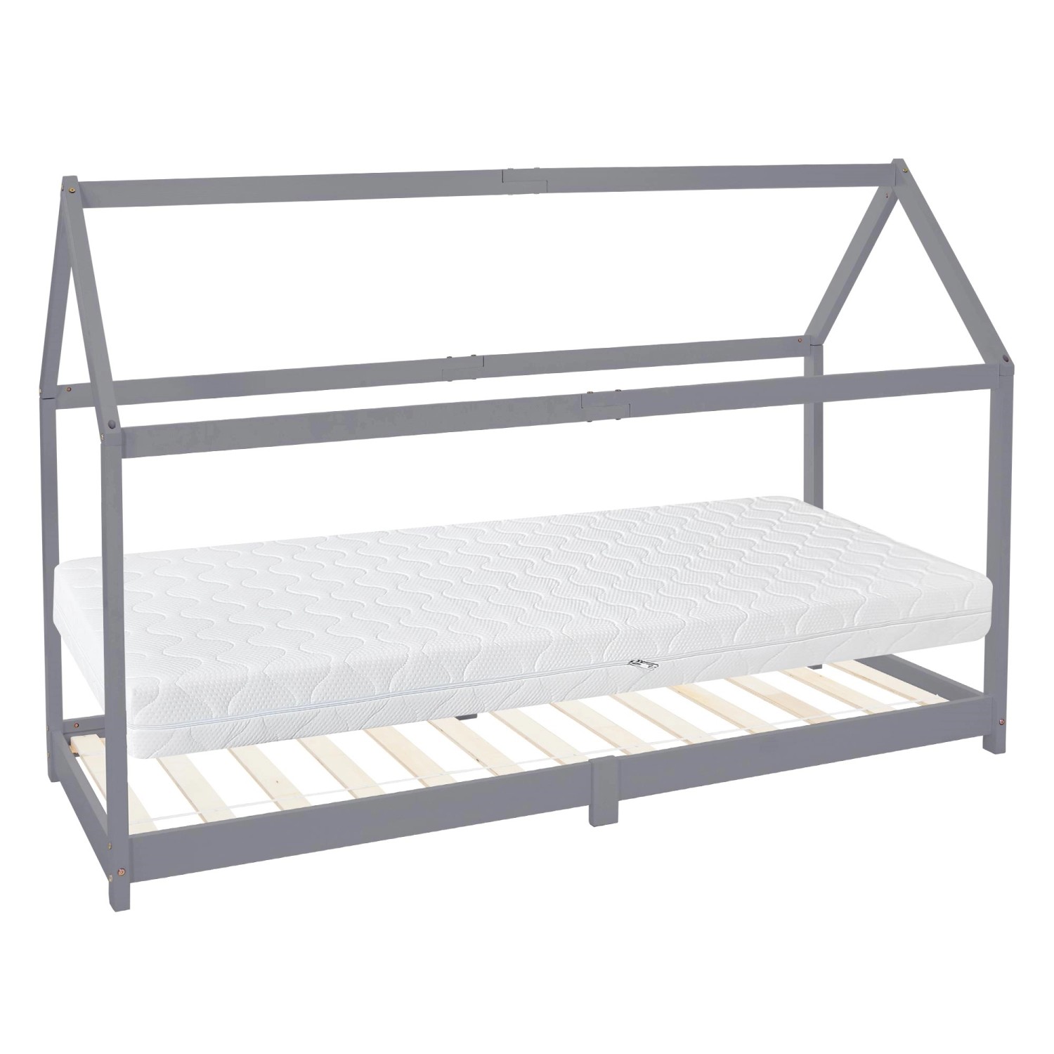 ML-Design Kinderbett 90x200 cm Hellgrau mit Matratze H16cm Lattenrost ML-Design Kinderbett 90x200 cm Hellgrau mit Matratze H16cm Lattenrost von ML-Design