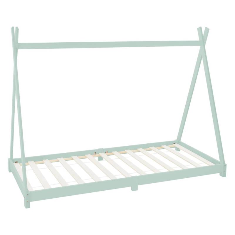 ML-Design Kinderbett Tipi 90 x 200 cm mit Lattenrost Mint Kiefernholz von ML-Design