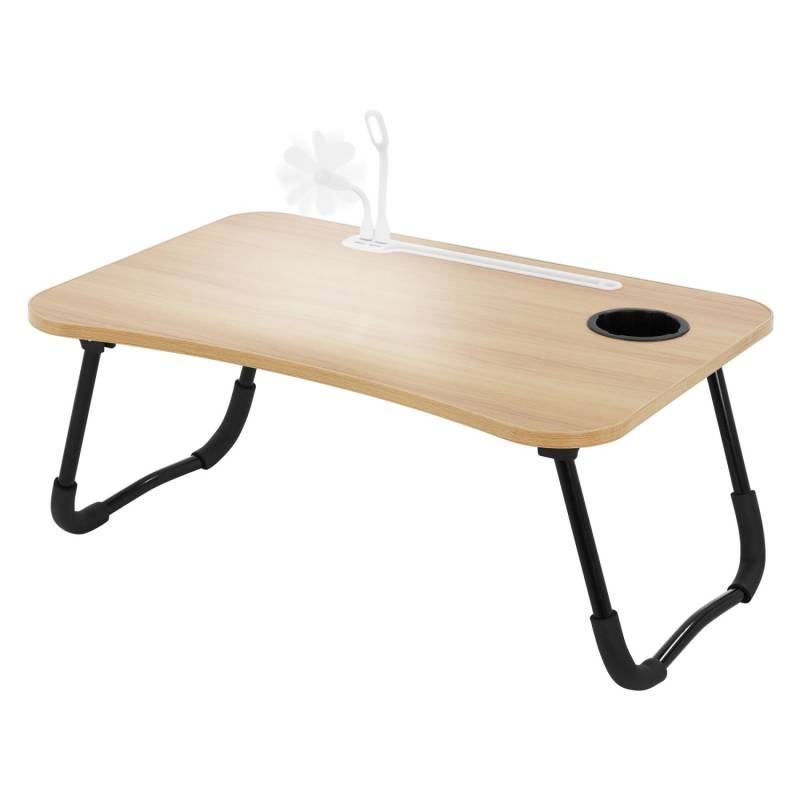 ML-Design Laptoptisch für Bett Holzoptik 60x40cm Betttisch Klappbar von ML-Design