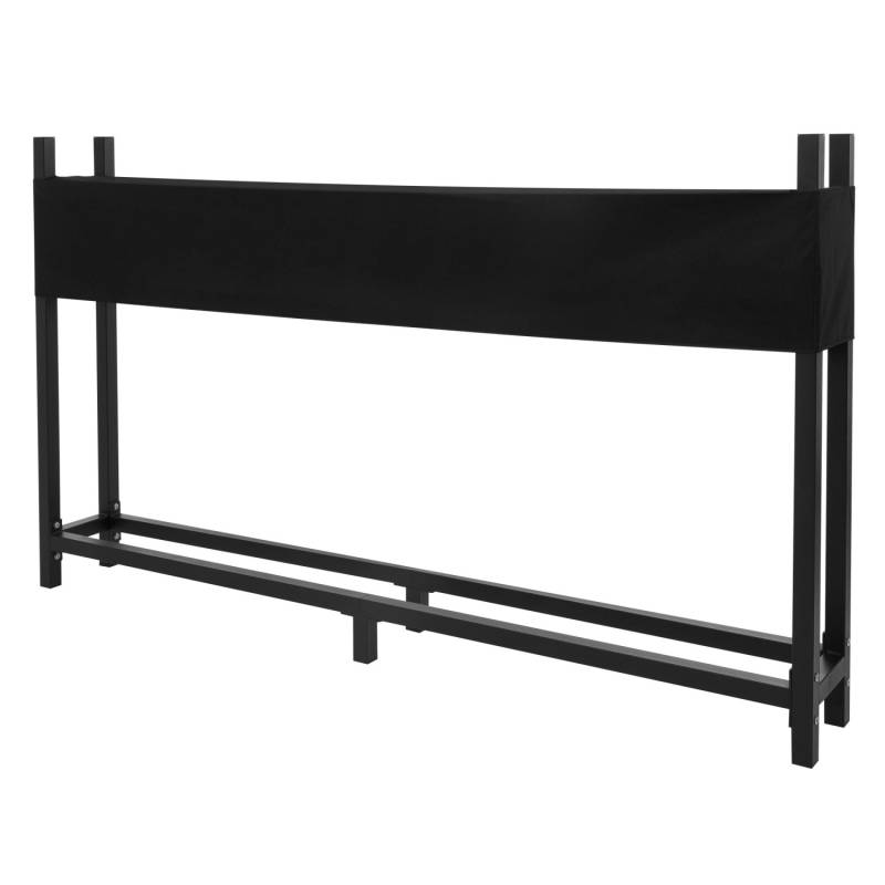 ML-Design Metall Kaminholzregal mit Abdeckung 200x25x115 cm Anthrazit Stahl von ML-Design