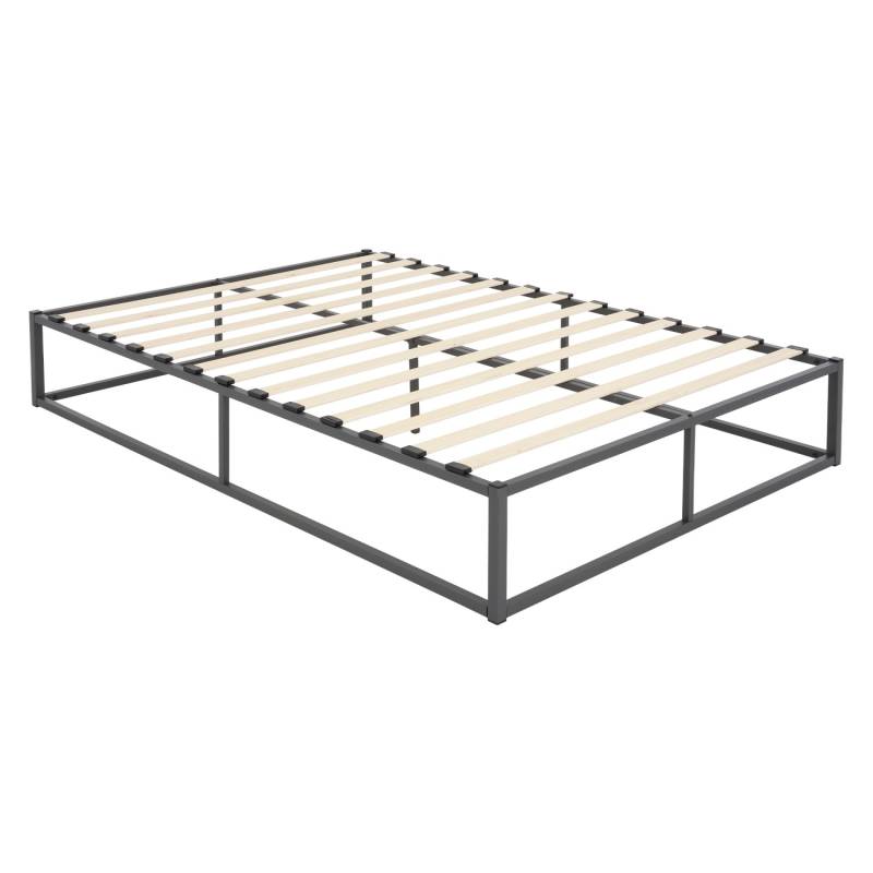 ML-Design Metallbett 160x200 cm auf Stahlrahmen mit Lattenrost Anthrazit Metall von ML-Design
