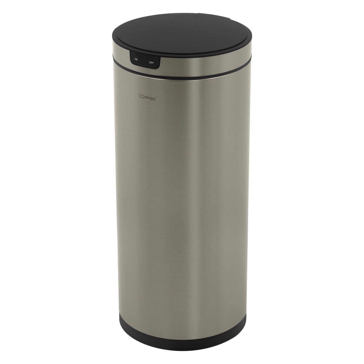 ML-Design Mülleimer mit Sensor 40L Rund Edelstahl Silber Automatisch von ML-Design