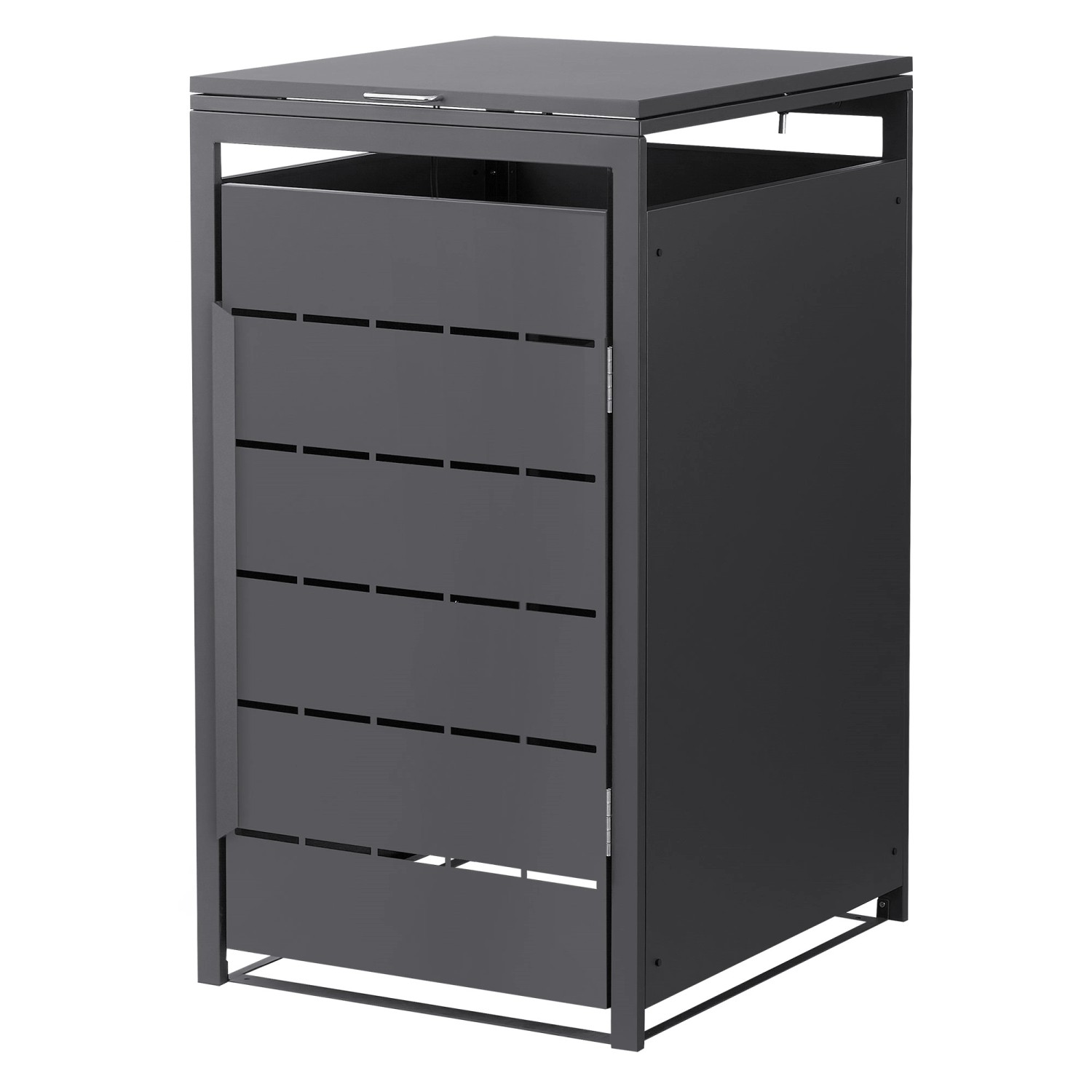 ML-Design Mülltonnenbox 1Er 240L 68x80x120 cm Anthrazit aus Stahl von ML-Design
