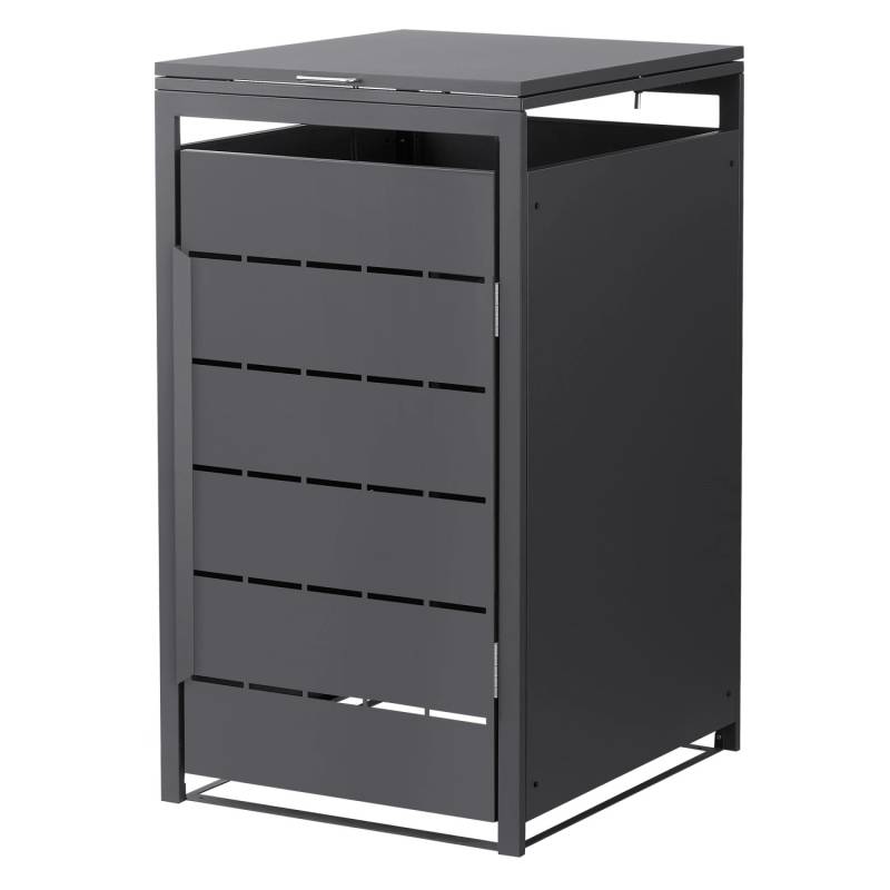 ML-Design Mülltonnenbox 1Er 240L 68x80x120 cm Anthrazit aus Stahl ML-Design Mülltonnenbox 1Er 240L 68x80x120 cm Anthrazit aus Stahl von ML-Design