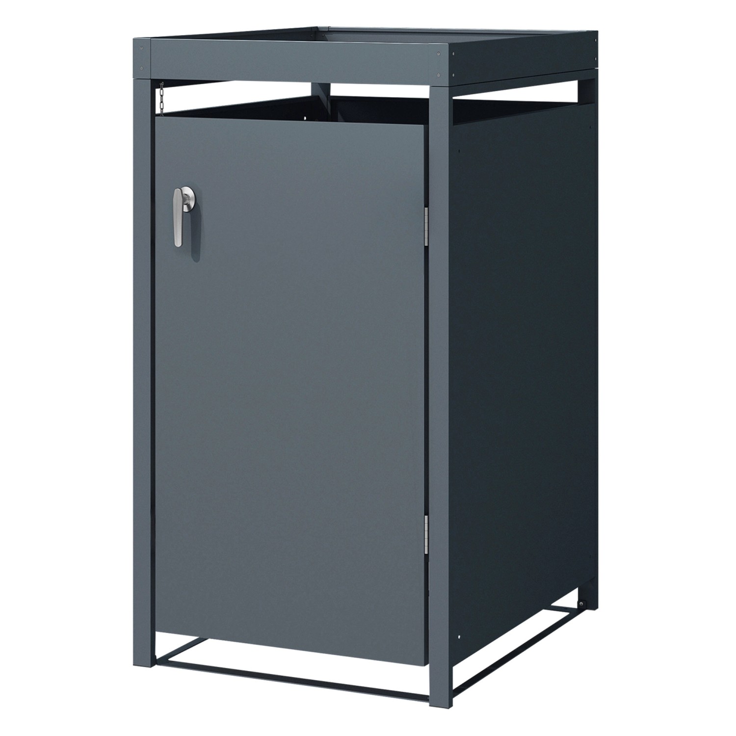 ML-Design Mülltonnenbox 1Er mit Pflanzdach 1 Tonne 240L 68x80x124 cm Anthrazit ML-Design Mülltonnenbox 1Er mit Pflanzdach 1 Tonne 240L 68x80x124 cm Anthrazit von ML-Design