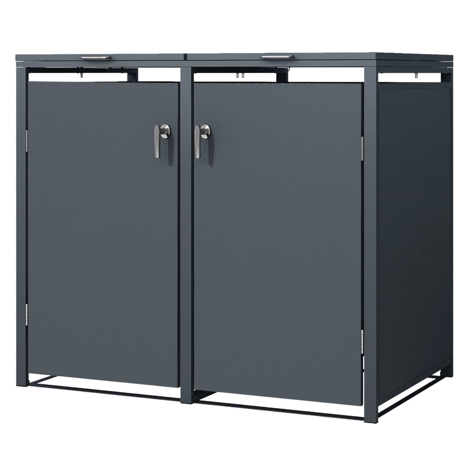 ML-Design Mülltonnenbox 2Er 240L Anthrazit 132x80x116,3 cm Stahl ML-Design Mülltonnenbox 2Er 240L Anthrazit 132x80x116,3 cm Stahl von ML-Design