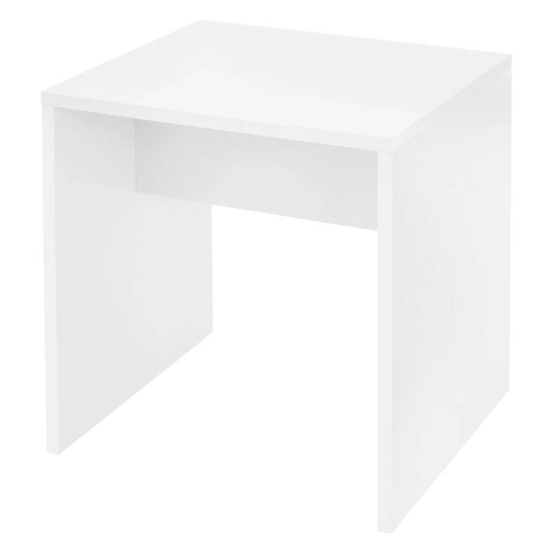 ML-Design Schminktisch Hocker Weiß 40x36x41 cm Robust Sitzbank aus Holz von ML-Design