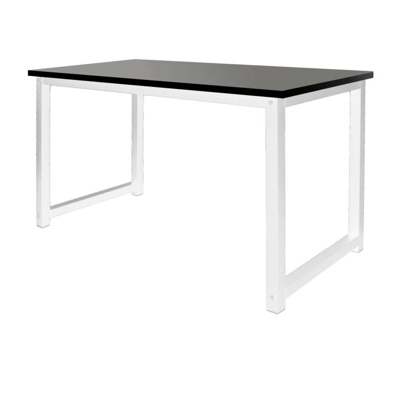 ML-Design Schreibtisch 120x60x75 cm aus Holz Schwarz-Weiß Multifunktional Büro von ML-Design