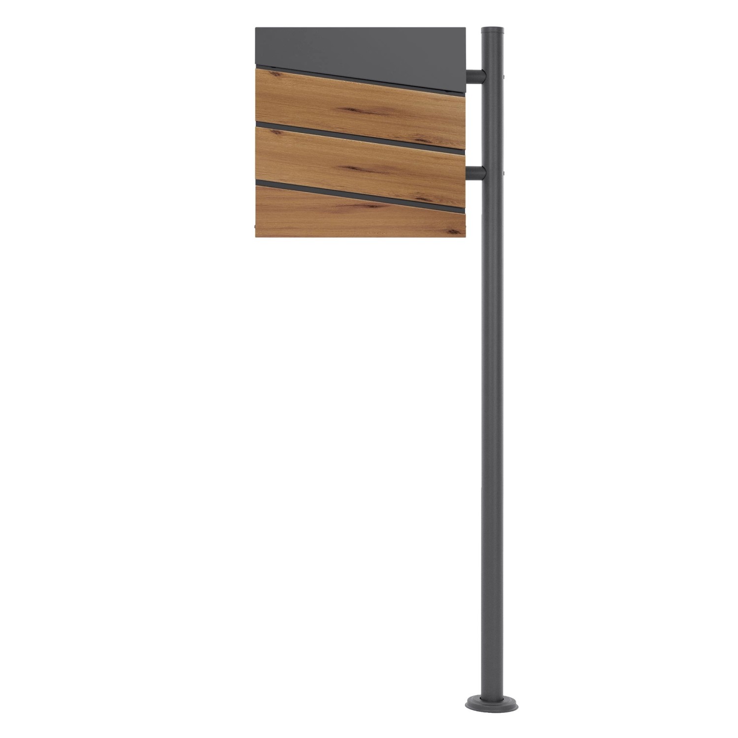 ML-Design Standbriefkasten Anthrazit Holzoptik mit Zeitungsfach Pfosten 120 cm ML-Design Standbriefkasten Anthrazit Holzoptik mit Zeitungsfach Pfosten 120 cm von ML-Design