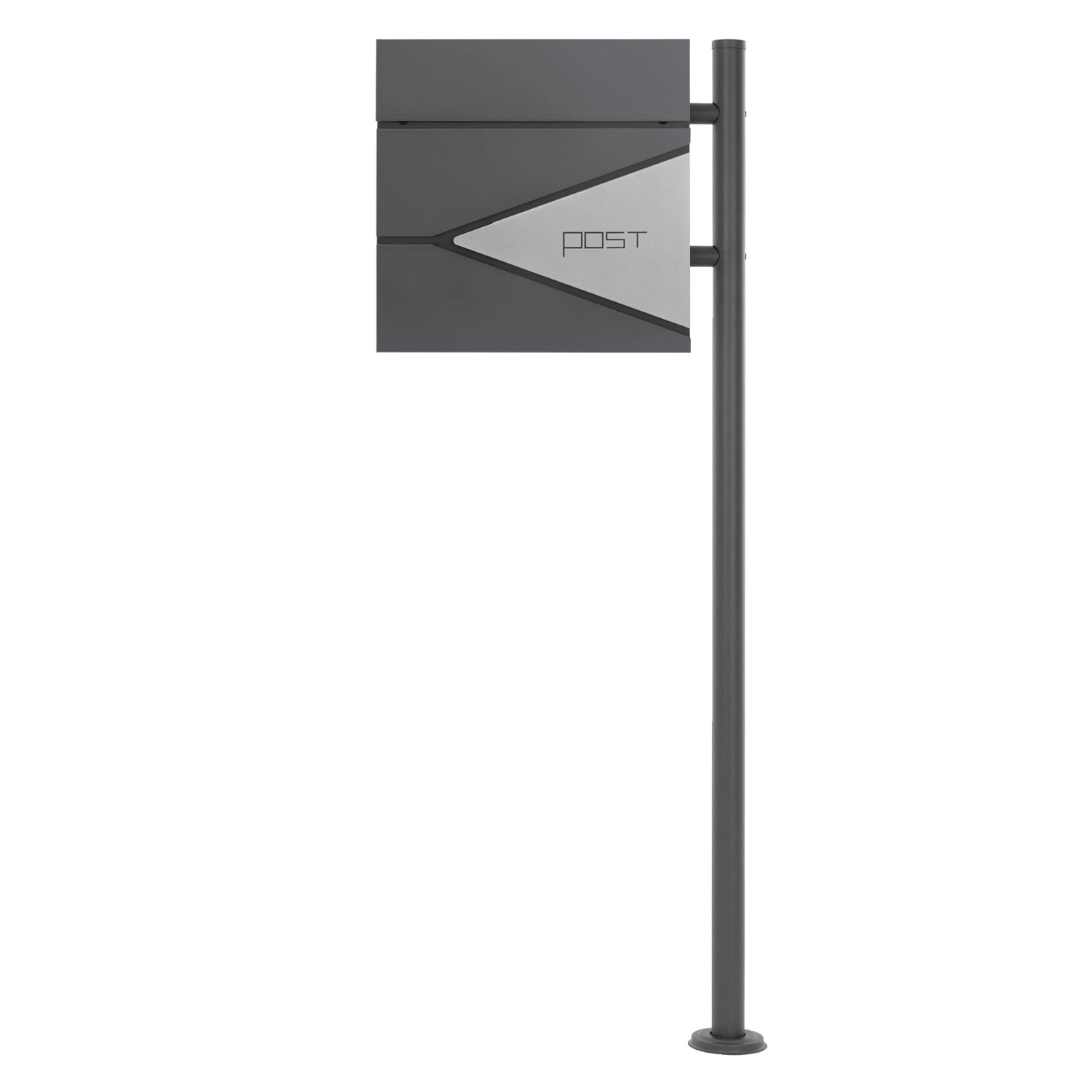 ML-Design Standbriefkasten Anthrazit-Silber mit Zeitungsfach Pfosten Anthrazit ML-Design Standbriefkasten Anthrazit-Silber mit Zeitungsfach Pfosten Anthrazit von ML-Design