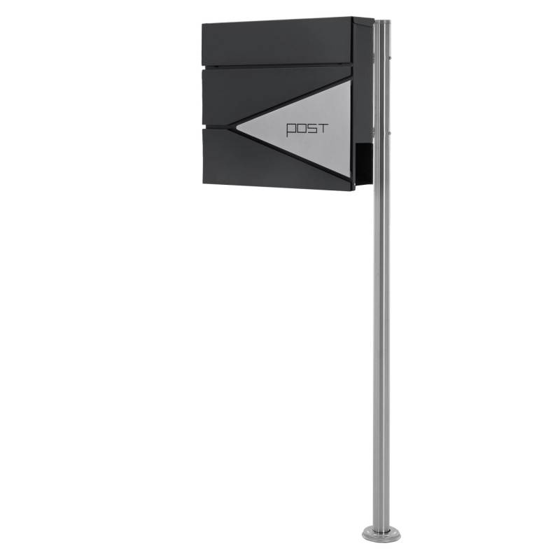 ML-Design Standbriefkasten Anthrazit-Silber mit Zeitungsfach mit Pfosten 120cm ML-Design Standbriefkasten Anthrazit-Silber mit Zeitungsfach mit Pfosten 120cm von ML-Design