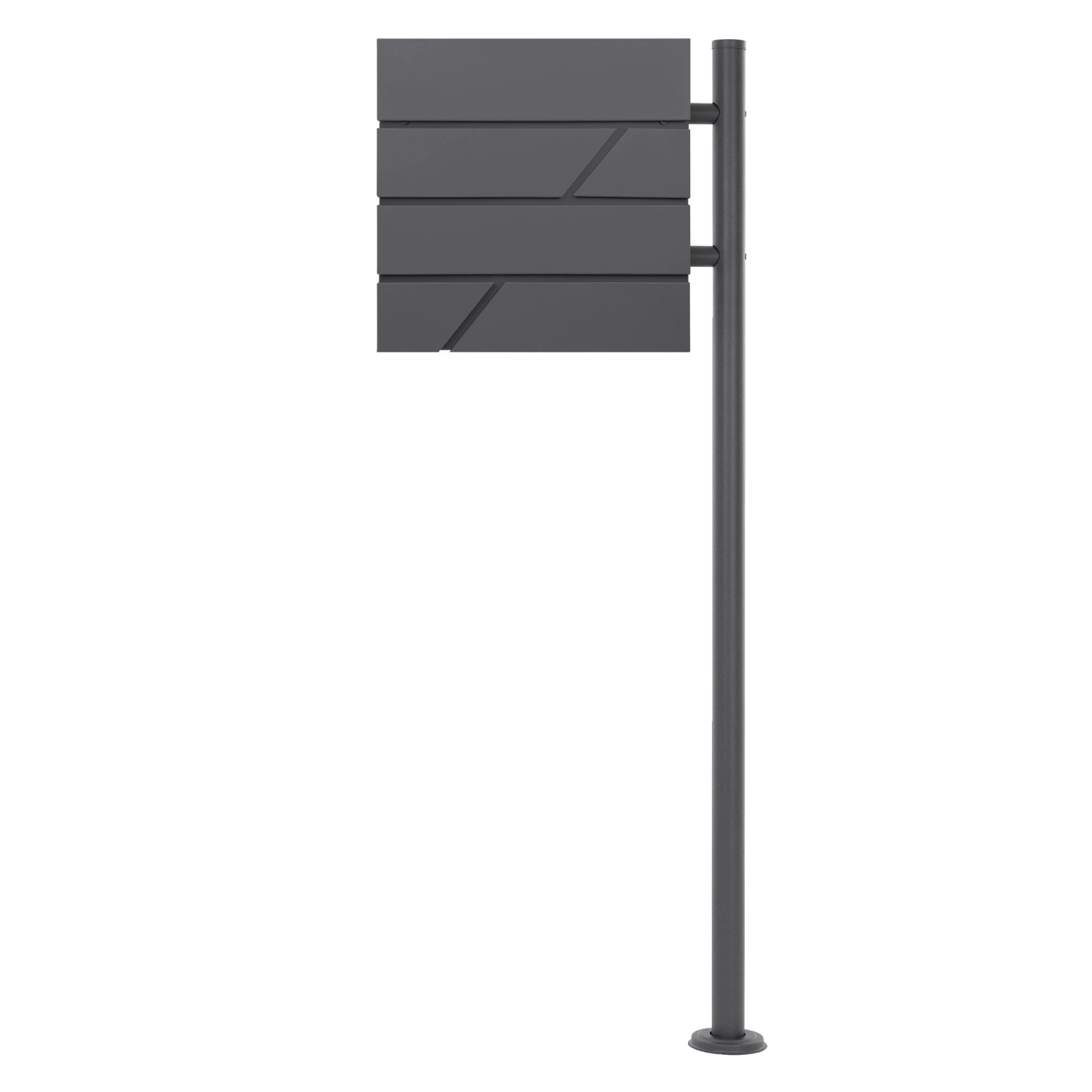 ML-Design Standbriefkasten Anthrazit mit Zeitungsfach mit Pfosten Anthrazit ML-Design Standbriefkasten Anthrazit mit Zeitungsfach mit Pfosten Anthrazit von ML-Design