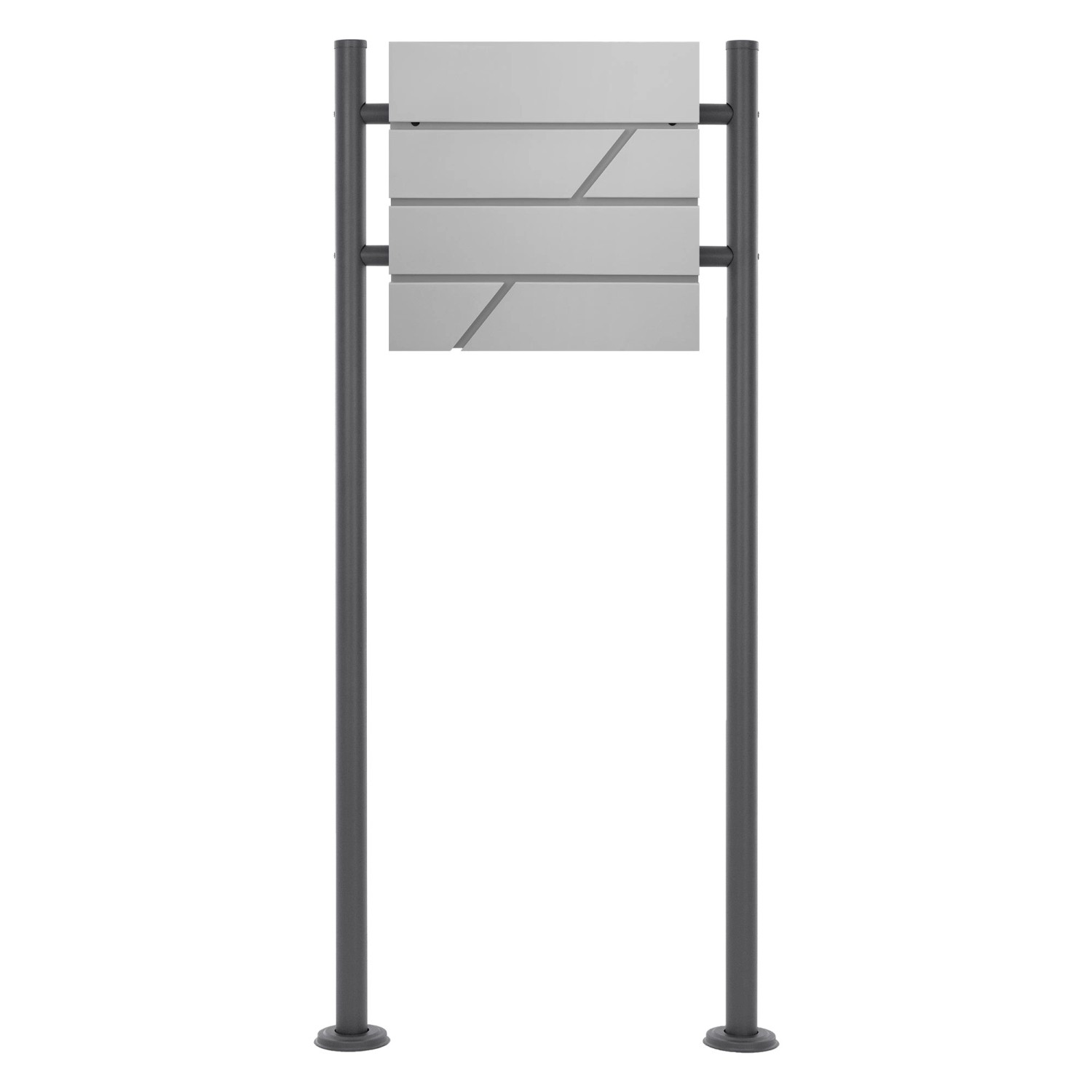 ML-Design Standbriefkasten Hellgrau mit Zeitungsfach mit Pfosten Anthrazit 120cm ML-Design Standbriefkasten Hellgrau mit Zeitungsfach mit Pfosten Anthrazit 120cm von ML-Design