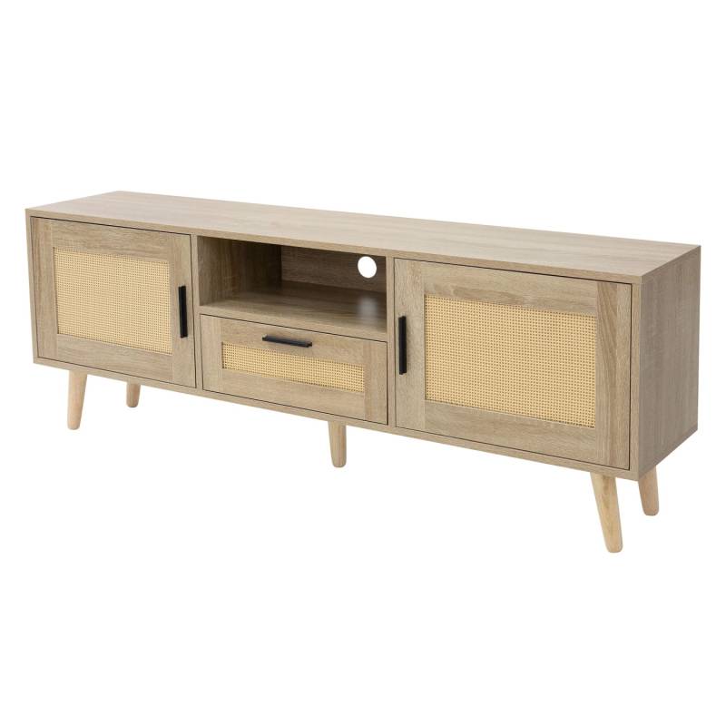 ML-Design TV-Schrank 140x50,5x30 cm Eiche Optik Fernseher bis 65 Zoll von ML-Design