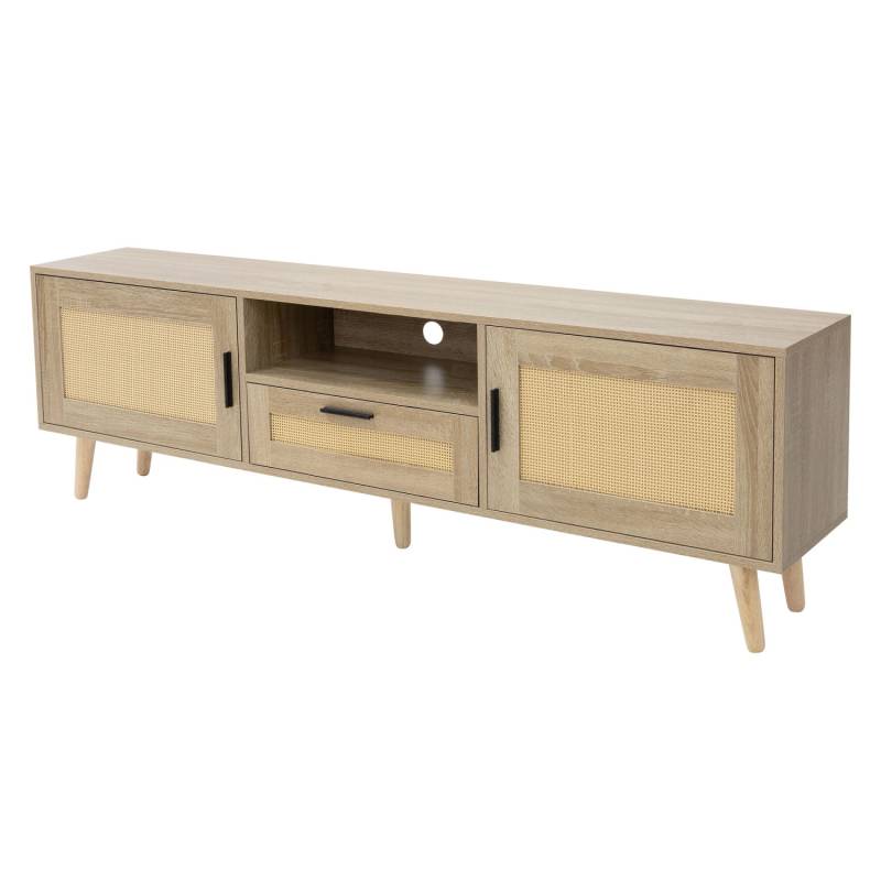 ML-Design TV-Schrank 160x50,5x30 cm Eiche Optik Fernseher bis 70 Zoll von ML-Design