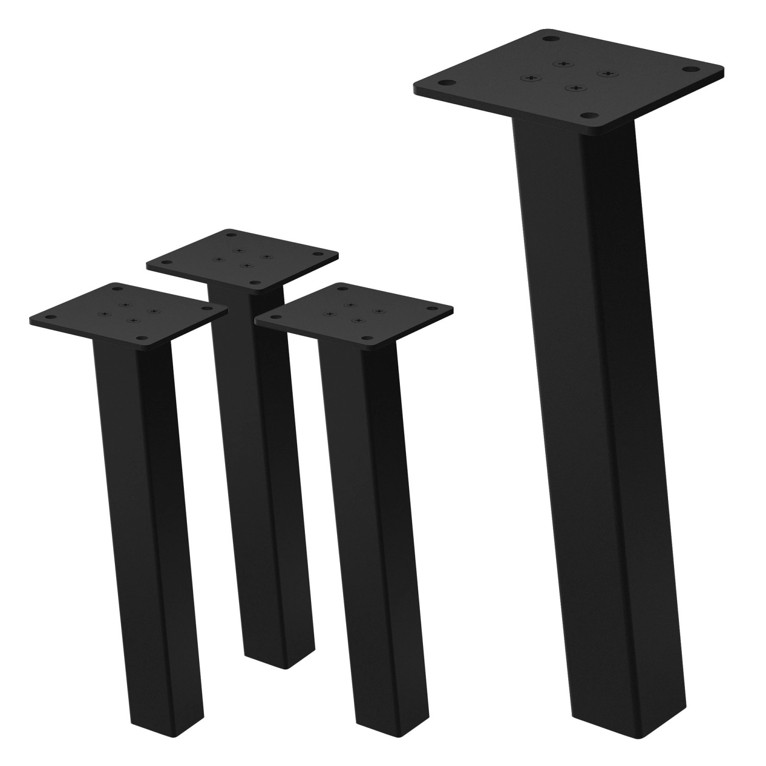 ML-Design Tischbeine 4Er Set I-96GRAD H30 cm Schwarz Stahl 4x4cm ML-Design Tischbeine 4Er Set I-96GRAD H30 cm Schwarz Stahl 4x4cm von ML-Design