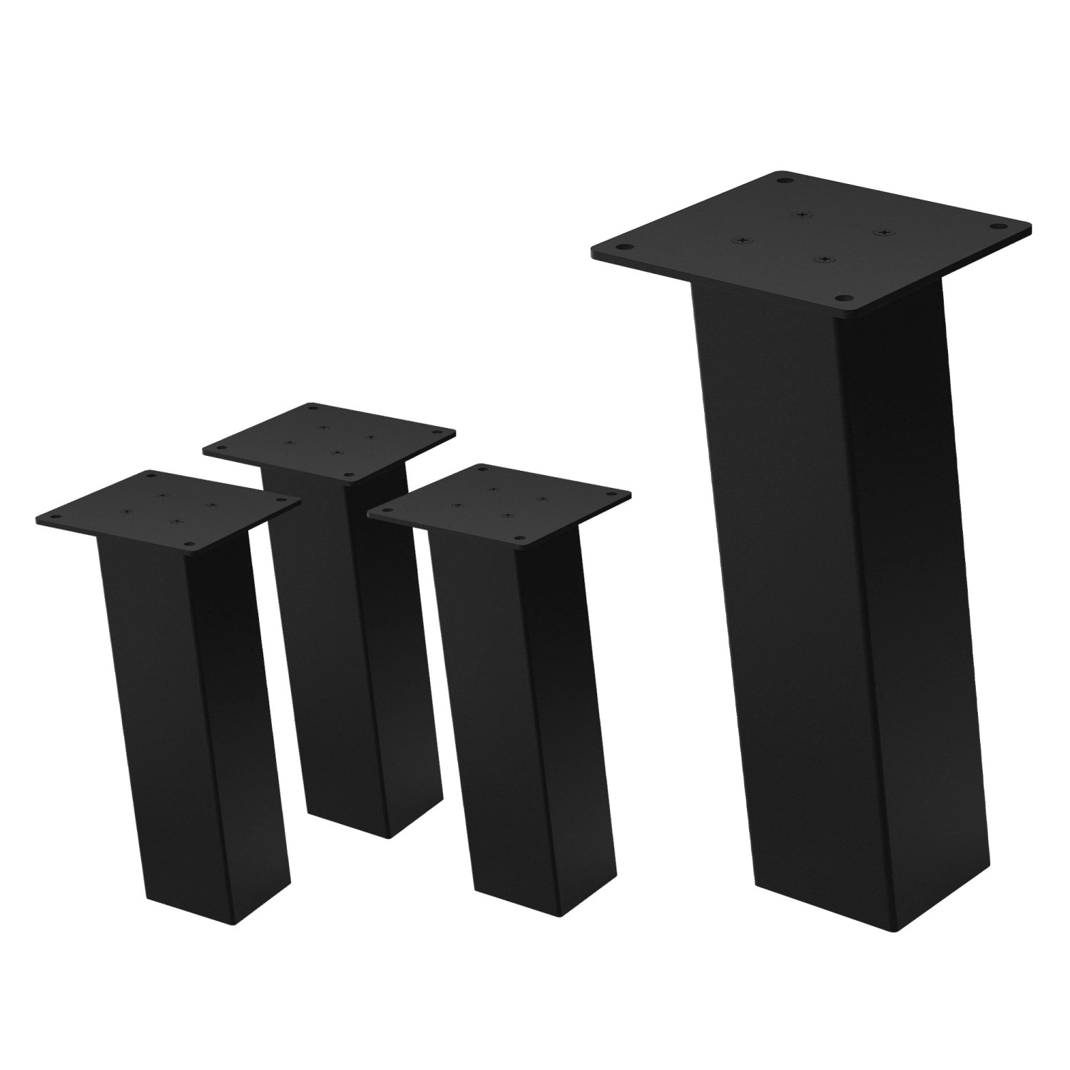 ML-Design Tischbeine 4Er Set I-96GRAD H30 cm Schwarz Stahl 8x8cm ML-Design Tischbeine 4Er Set I-96GRAD H30 cm Schwarz Stahl 8x8cm von ML-Design