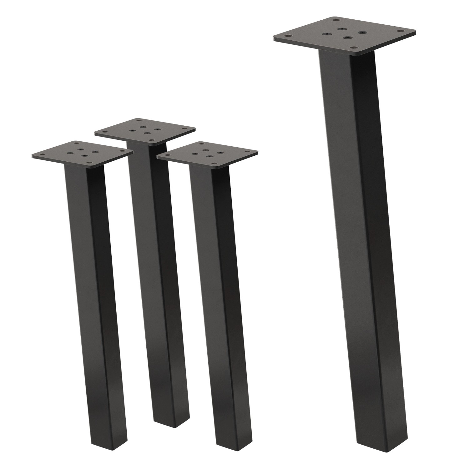 ML-Design Tischbeine 4Er Set I-96GRAD H42 cm Dunkelgrau Stahl 4x4cm ML-Design Tischbeine 4Er Set I-96GRAD H42 cm Dunkelgrau Stahl 4x4cm von ML-Design