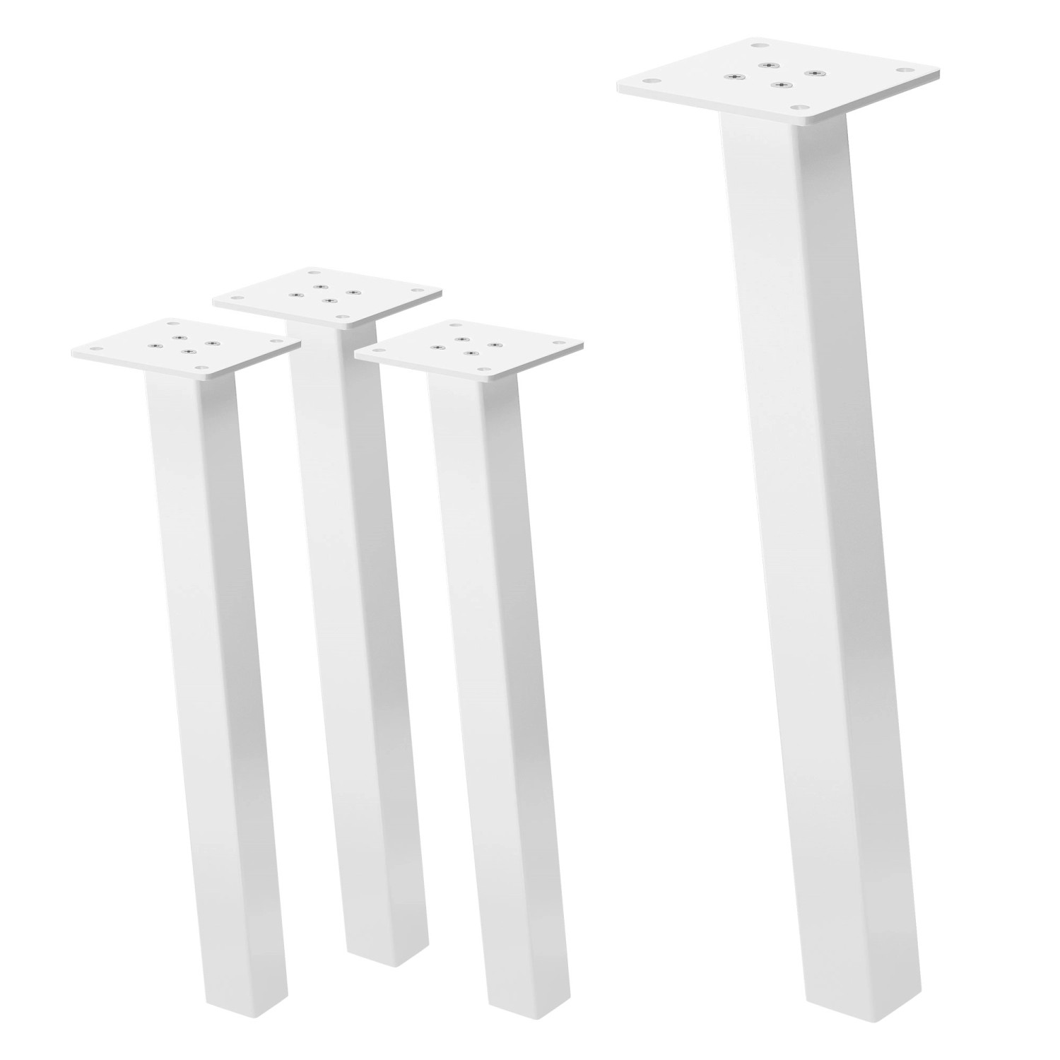 ML-Design Tischbeine 4Er Set I-96GRAD H42 cm Weiß Stahl 4x4cm ML-Design Tischbeine 4Er Set I-96GRAD H42 cm Weiß Stahl 4x4cm von ML-Design