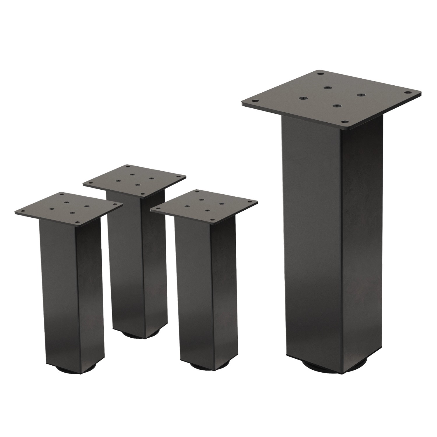 ML-Design Tischbeine 4Er Set I-Design H30 cm Dunkelgrau Stahl 8x8 cm ML-Design Tischbeine 4Er Set I-Design H30 cm Dunkelgrau Stahl 8x8 cm von ML-Design
