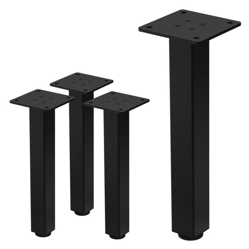 ML-Design Tischbeine 4Er Set I-Design H30 cm Schwarz Stahl 4x4 cm ML-Design Tischbeine 4Er Set I-Design H30 cm Schwarz Stahl 4x4 cm von ML-Design