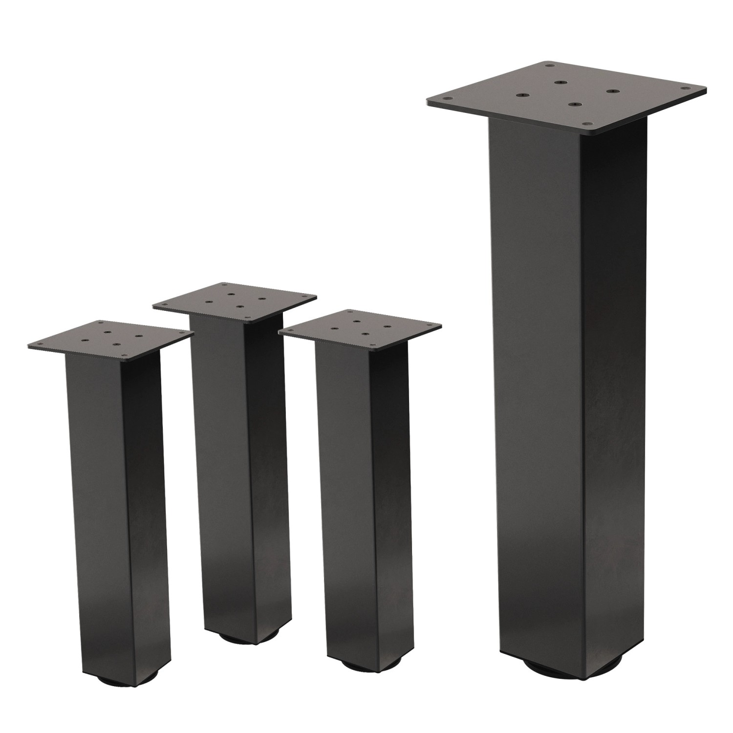 ML-Design Tischbeine 4Er Set I-Design H42 cm Dunkelgrau Stahl 8x8 cm ML-Design Tischbeine 4Er Set I-Design H42 cm Dunkelgrau Stahl 8x8 cm von ML-Design