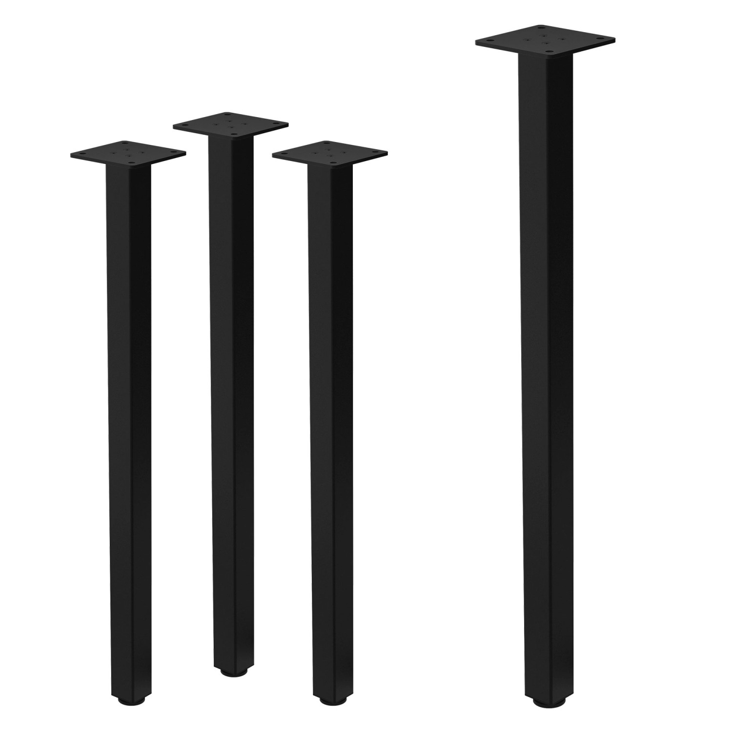 ML-Design Tischbeine 4Er Set I-Design H72 cm Schwarz Stahl 4x4 cm ML-Design Tischbeine 4Er Set I-Design H72 cm Schwarz Stahl 4x4 cm von ML-Design