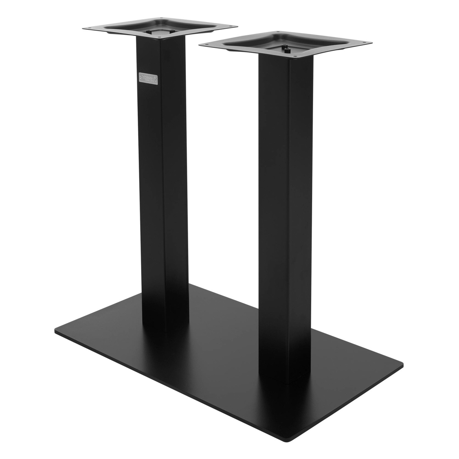 ML-Design Tischgestell Doppel Schwarz H 72cm Stahl Pulverbeschichtet Doppelsäule von ML-Design