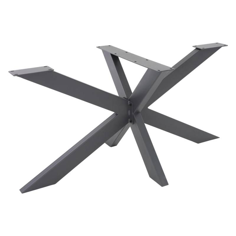 ML-Design Tischgestell Spider 78x71x120 cm Anthrazit Kreuzgestell Kreuz X-Design von ML-Design