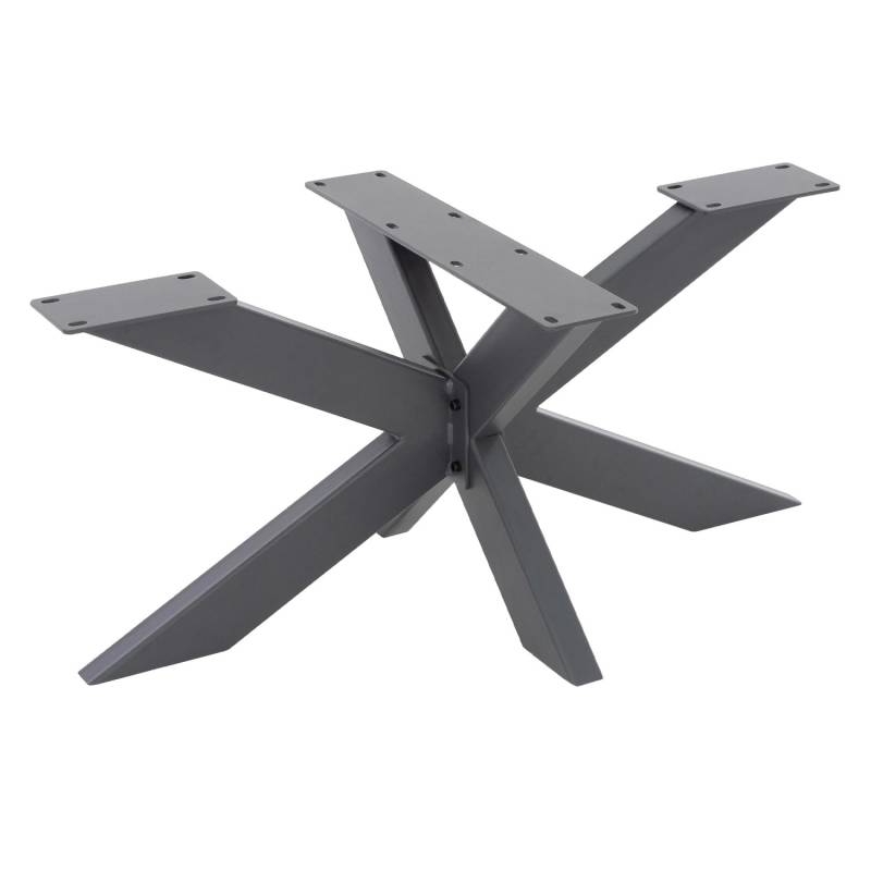 ML-Design Tischgestell Spider 98x58x43 cm Anthrazit Kreuzgestell Kreuz X-Design ML-Design Tischgestell Spider 98x58x43 cm Anthrazit Kreuzgestell Kreuz X-Design von ML-Design