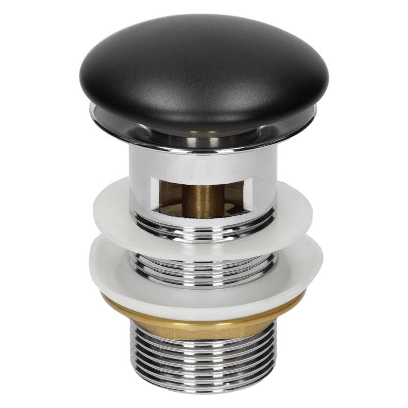 ML-Design Universal Ablaufgarnitur für Waschbecken mit Überlauf Keramikdeckel von ML-Design