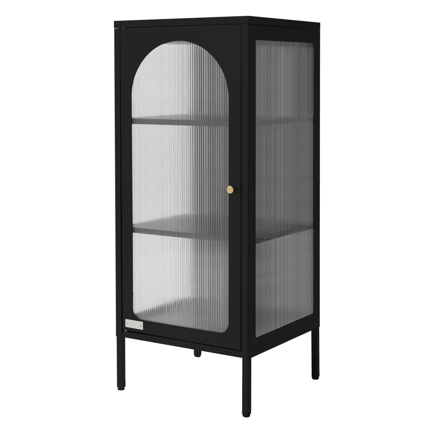ML-Design Vitrinenschrank 42x102,5x40 cm Schwarz Schmale Vitrine Stahl ML-Design Vitrinenschrank 42x102,5x40 cm Schwarz Schmale Vitrine Stahl von ML-Design