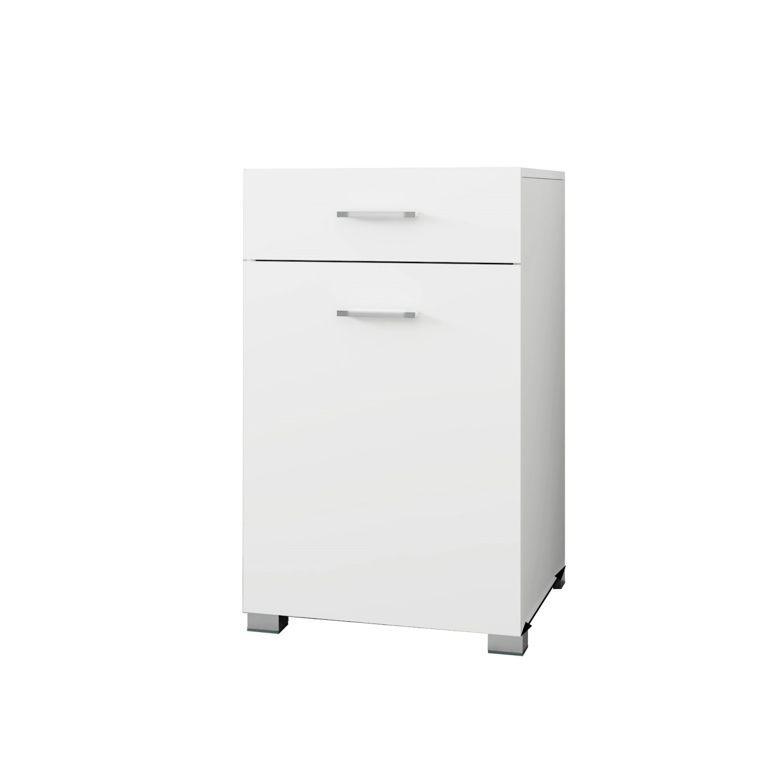 ML-Design Wäscheschrank mit Ausklappbarem Wäschesack Weiß 50 x 78,5 x 45 cm ML-Design Wäscheschrank mit Ausklappbarem Wäschesack Weiß 50 x 78,5 x 45 cm von ML-Design