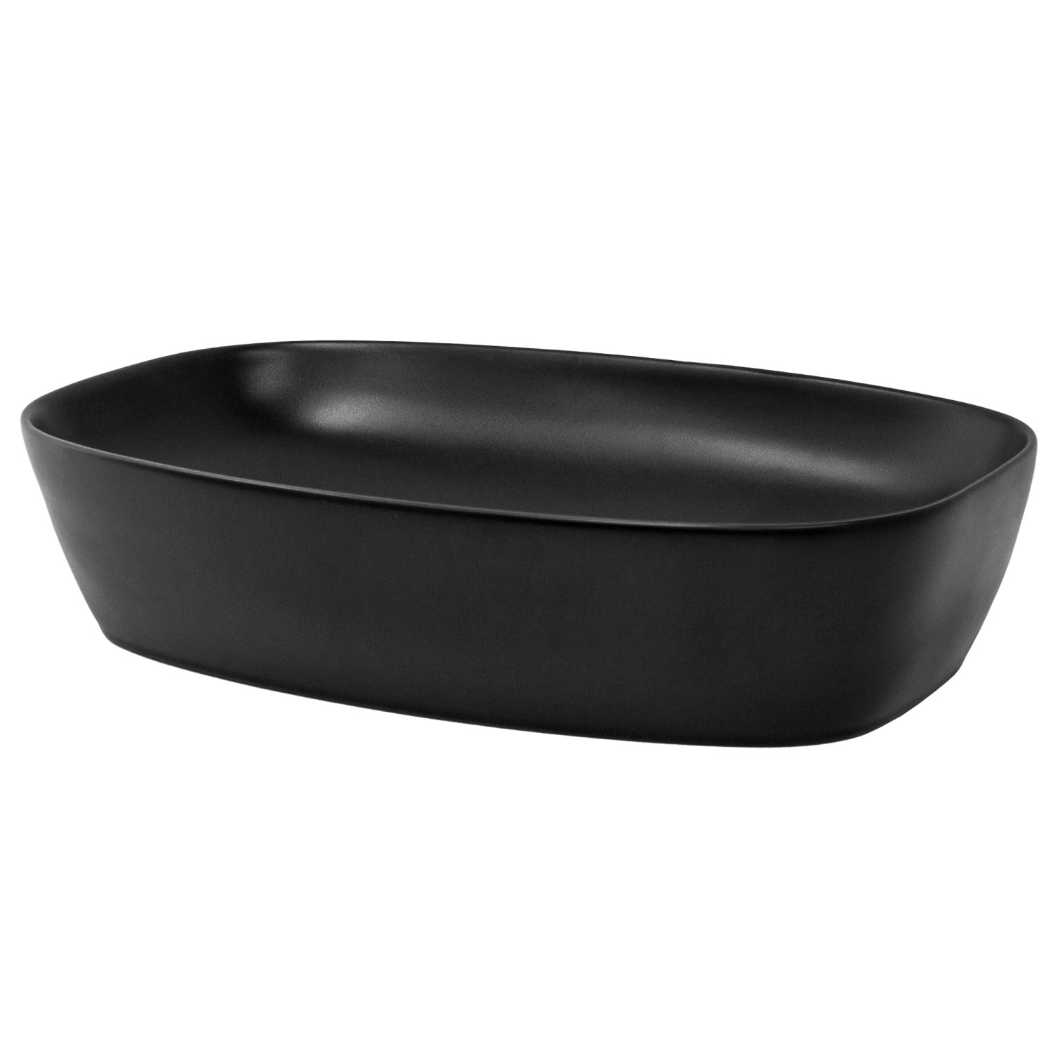 ML-Design Waschbecken aus Keramik Schwarz 605x385x140 mm Abgerundeten Ecken ML-Design Waschbecken aus Keramik Schwarz 605x385x140 mm Abgerundeten Ecken von ML-Design