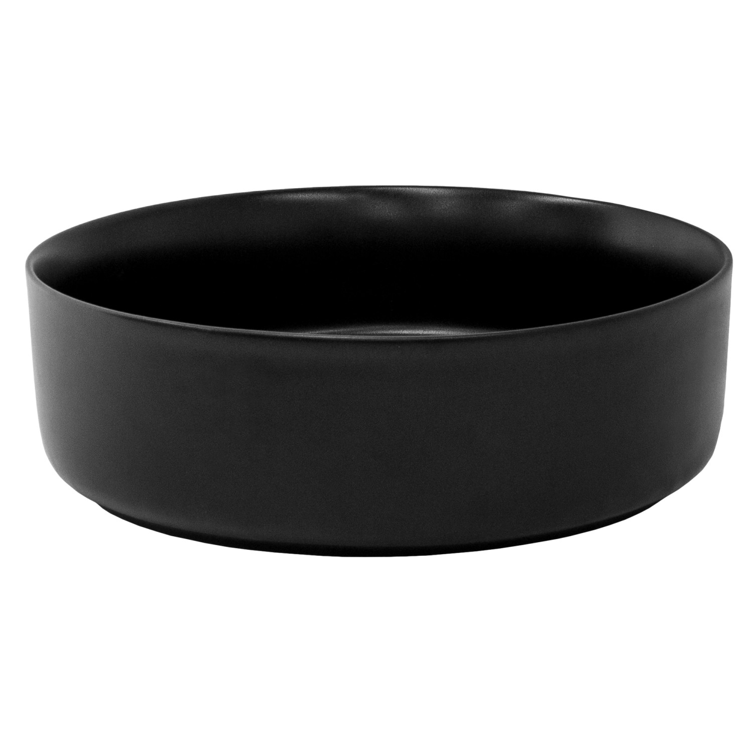 ML-Design Waschbecken aus Keramik in Schwarz Matt 360 x 120 mm Runde Waschtisch von ML-Design