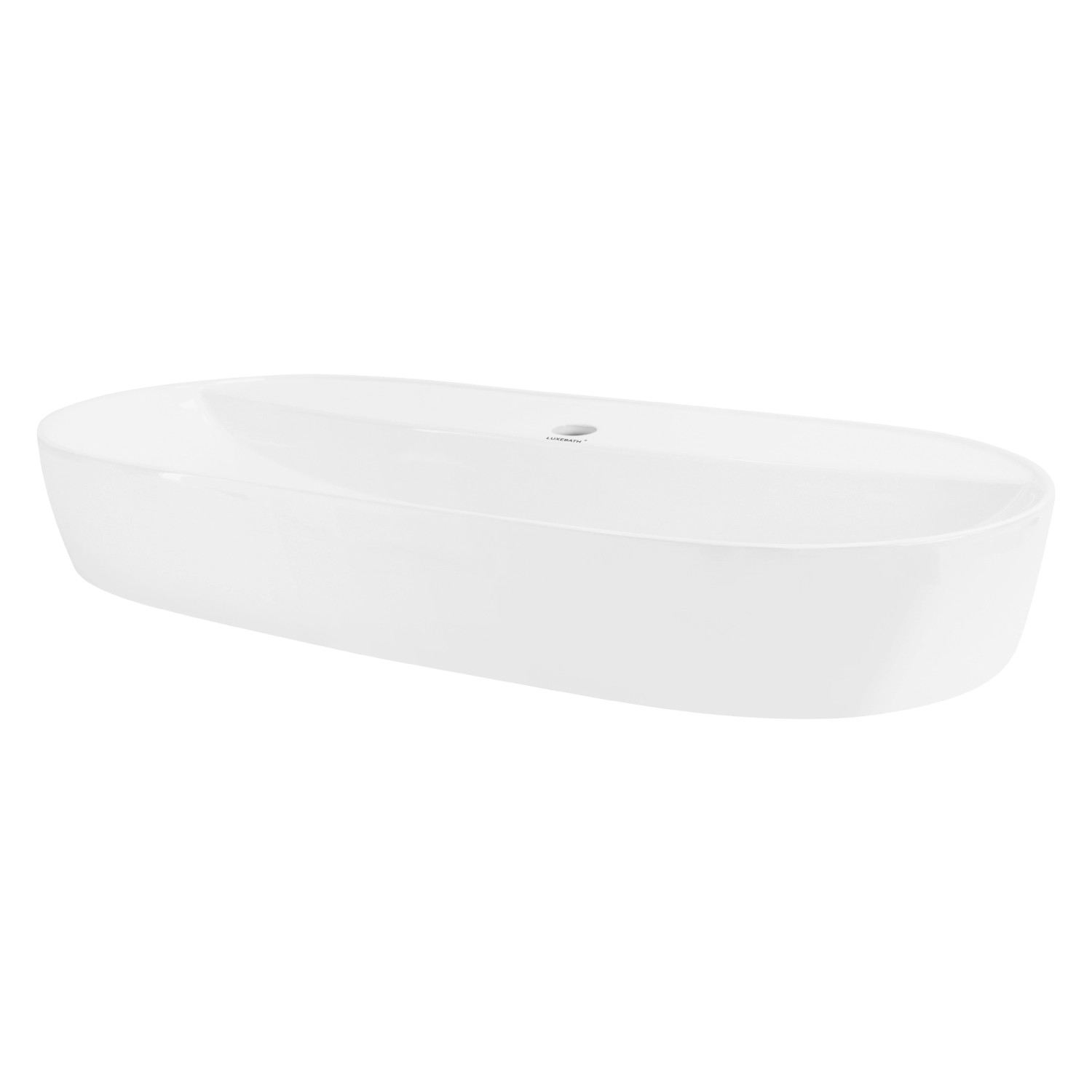 ML-Design Waschbecken aus Keramik in Weiß Glänzend 80 x 40 x 12 cm Oval Design ML-Design Waschbecken aus Keramik in Weiß Glänzend 80 x 40 x 12 cm Oval Design von ML-Design