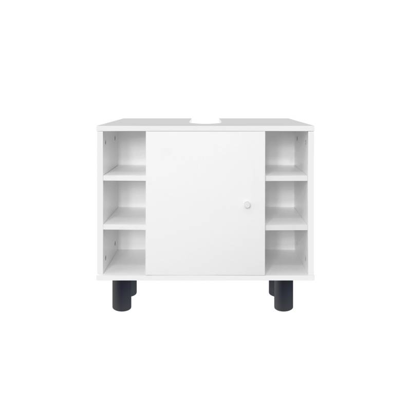 ML-Design Waschbeckenunterschrank Weiß 60x54x32 cm Unterschrank aus MDF-Holz von ML-Design